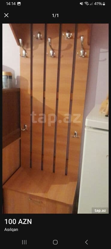 Asılqan dəsti - Material: ağac teksturalı laminat (isti açıq palıd lalafo.az -da Asılqan dəsti - Material: ağac teksturalı laminat (isti açıq palıd