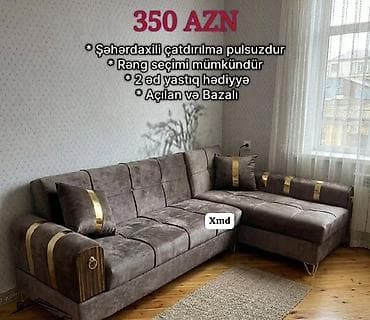 Künc divan dəsti – açılan və bazalı model. - Rəng seçimi mümkündür. - lalafo.az -da Künc divan dəsti – açılan və bazalı model. - Rəng seçimi mümkündür. -