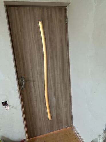 Бункерные двери: Для спальни Б/у Межкомнатная дверь С замком, С гарантией, Самовывоз at lalafo.az — 2 Бункерные двери: Для спальни Б/у Межкомнатная дверь С замком, С гарантией, Самовывоз — 2