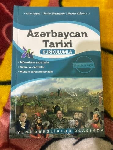 Məhsul: “Azərbaycan Tarixi – Kurikulumla” (2024/25-ci il nəşri) lalafo.az -da Məhsul: “Azərbaycan Tarixi – Kurikulumla” (2024/25-ci il nəşri)
