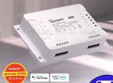 Выключатели: Sonoff 4CH Wi-Fi ağıllı keçid, elektrik cihazlarınızı uzaqdan idarə at lalafo.az — 1 Выключатели: Sonoff 4CH Wi-Fi ağıllı keçid, elektrik cihazlarınızı uzaqdan idarə — 1