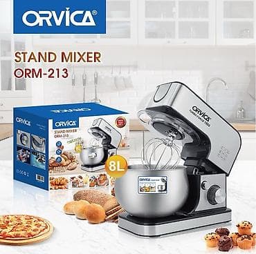 ORVICA Stand Mixer ORM-213 - Güc: 1800W - Tutum: 8 litr paslanmayan lalafo.az -da — 2 ORVICA Stand Mixer ORM-213 - Güc: 1800W - Tutum: 8 litr paslanmayan — 2