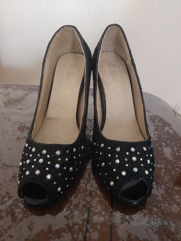 Məhsul: Qadın topuqlu açıq burun ayaqqabıları - Rəng: Qara - Ölçü: 36 lalafo.az -da Məhsul: Qadın topuqlu açıq burun ayaqqabıları - Rəng: Qara - Ölçü: 36