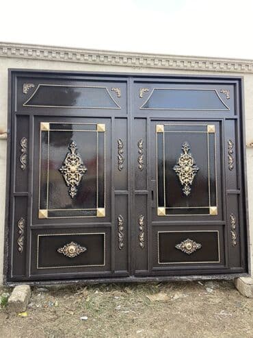 Həyət darvazaları: Dəmir Həyət darvazası, Yana açılan, Mexaniki, Qapı ilə, rəng - Qara, Kredit yoxdur lalafo.az -da — 1 Həyət darvazaları: Dəmir Həyət darvazası, Yana açılan, Mexaniki, Qapı ilə, rəng - Qara, Kredit yoxdur — 1