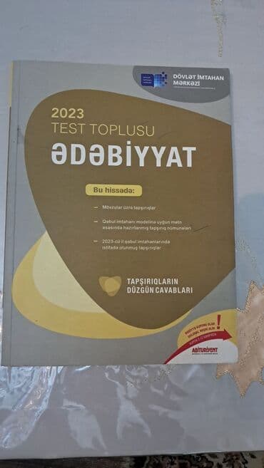 Məhsul: 2023 “Ədəbiyyat – Test Toplusu” Nəşriyyat/İstehsalçı: Dövlət lalafo.az -da Məhsul: 2023 “Ədəbiyyat – Test Toplusu” Nəşriyyat/İstehsalçı: Dövlət