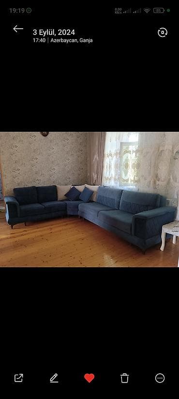 Künc divan, İşlənmiş, Açılan, Bazalı lalafo.az -da Künc divan, İşlənmiş, Açılan, Bazalı