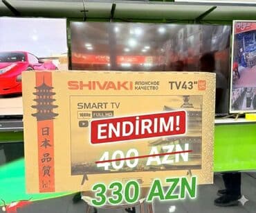 Yeni Televizor Shivaki 43" FHD (1920x1080), Ödənişli çatdırılma lalafo.az -da Yeni Televizor Shivaki 43" FHD (1920x1080), Ödənişli çatdırılma