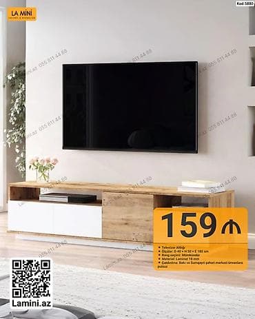 LA MINI TV altlığı - Ölçü: 40 x 50 x 180 sm - Material: 18 mm at lalafo.az LA MINI TV altlığı - Ölçü: 40 x 50 x 180 sm - Material: 18 mm