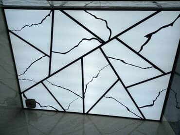 Потолок: LED işıqlı dekorativ tavan paneli – “qırılmış mərmər” dizaynı - Gergi at lalafo.az — 2 Потолок: LED işıqlı dekorativ tavan paneli – “qırılmış mərmər” dizaynı - Gergi — 2