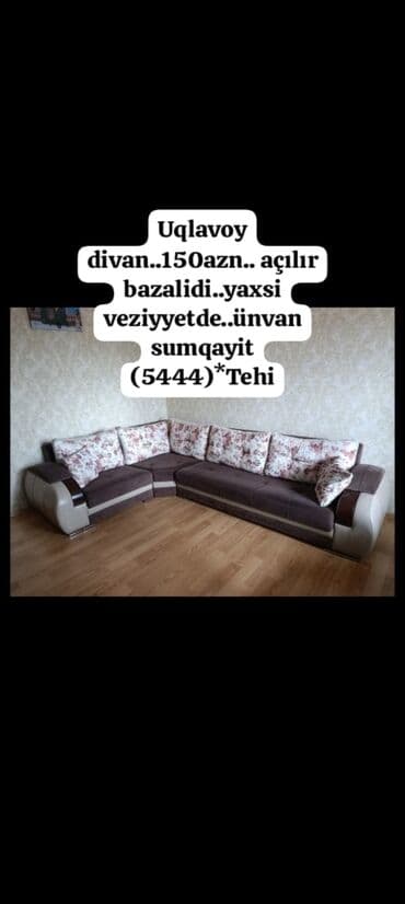 Künc divan, İşlənmiş, Bazalı, Parça, Ödənişli çatdırılma lalafo.az -da Künc divan, İşlənmiş, Bazalı, Parça, Ödənişli çatdırılma