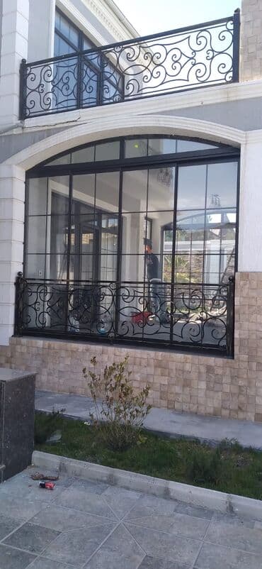 Fasad işləri: Məhsul/xidmət: Panoram şüşəli fasad və dəmir barmaqlıq lalafo.az -da — 2 Fasad işləri: Məhsul/xidmət: Panoram şüşəli fasad və dəmir barmaqlıq — 2