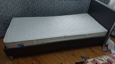 Təknəfərlik çarpayı, Matras ilə, Siyirməsiz lalafo.az -da Təknəfərlik çarpayı, Matras ilə, Siyirməsiz