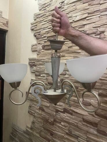 Çılçıraq, 3 lampa, Metal lalafo.az -da Çılçıraq, 3 lampa, Metal
