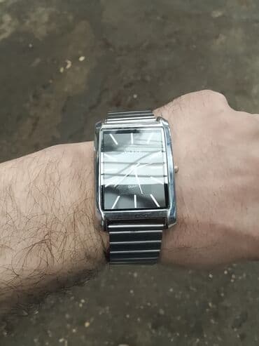 Kişi qol saatı – kvadrat formalı klassik dizayn - Korpus: metal lalafo.az -da Kişi qol saatı – kvadrat formalı klassik dizayn - Korpus: metal