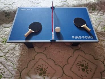 Mini stolüstü pinq‑ponq dəsti - Kompakt mavi oyun masası (üstündə lalafo.az -da Mini stolüstü pinq‑ponq dəsti - Kompakt mavi oyun masası (üstündə