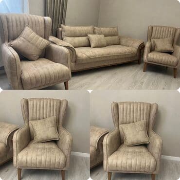 İşlənmiş, Divan, 2 kreslo, Bazalı, Açılmayan lalafo.az -da İşlənmiş, Divan, 2 kreslo, Bazalı, Açılmayan