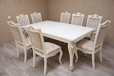 Qonaq otağı üçün, İşlənmiş, Açılan, Kvadrat masa, 8 stul lalafo.az -da Qonaq otağı üçün, İşlənmiş, Açılan, Kvadrat masa, 8 stul