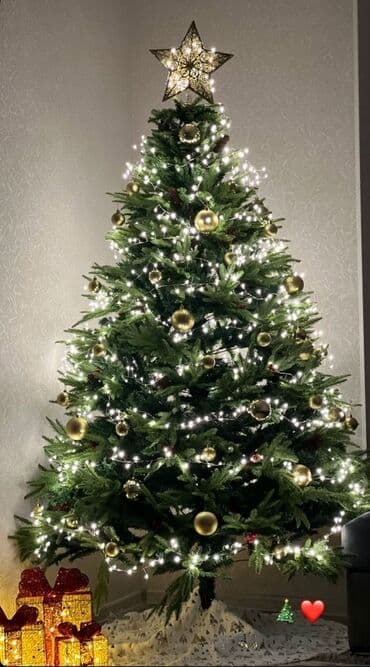 Yeni il ağacı – tam bəzədilmiş - Təqribi hündürlük: 1.80m (geniş, sıx lalafo.az -da Yeni il ağacı – tam bəzədilmiş - Təqribi hündürlük: 1.80m (geniş, sıx