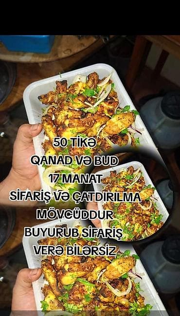 17 manata kabab seti 50 tike qanad ve bud cemi 17 manat buyurun lalafo.az -da 17 manata kabab seti 50 tike qanad ve bud cemi 17 manat buyurun