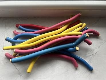Tüklü saçlar üçün rəngli bumeranq papillotu (curling rods) dəsti. - lalafo.az -da Tüklü saçlar üçün rəngli bumeranq papillotu (curling rods) dəsti. -