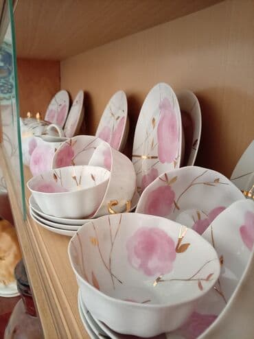 Çay dəsti, rəng - Ağ, Farfor, SSRİ lalafo.az -da Çay dəsti, rəng - Ağ, Farfor, SSRİ