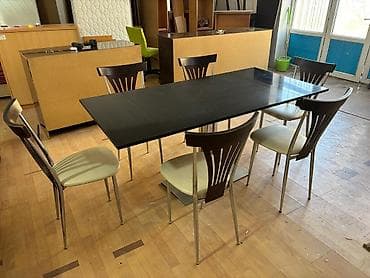 Mətbəx üçün, İşlənmiş, Kvadrat masa, 6 stul lalafo.az -da Mətbəx üçün, İşlənmiş, Kvadrat masa, 6 stul