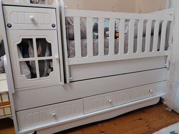 Oğlan və qız üçün, Dördbucaq, Beşik, Dəstsiz, Matrassız, Yellənmə mexanizm ilə lalafo.az -da Oğlan və qız üçün, Dördbucaq, Beşik, Dəstsiz, Matrassız, Yellənmə mexanizm ilə