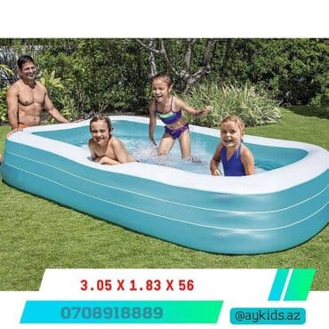 Бассейны: Hovuz İntex 305 X 183 X 56 Növü-Hava ilə doldurulan Rəng-Mavi at lalafo.az — 1 Бассейны: Hovuz İntex 305 X 183 X 56 Növü-Hava ilə doldurulan Rəng-Mavi — 1