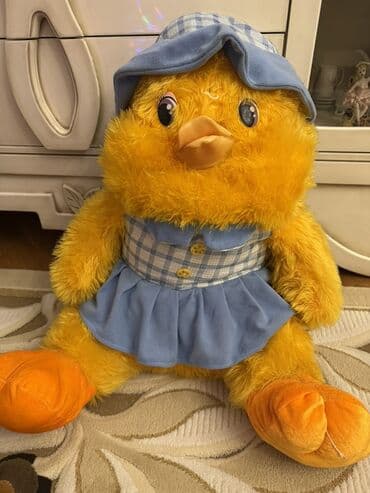 Böyük ölçülü yumşaq oyuncağ – cücənin plyuş fiquru - Parlaq sarı lalafo.az -da Böyük ölçülü yumşaq oyuncağ – cücənin plyuş fiquru - Parlaq sarı