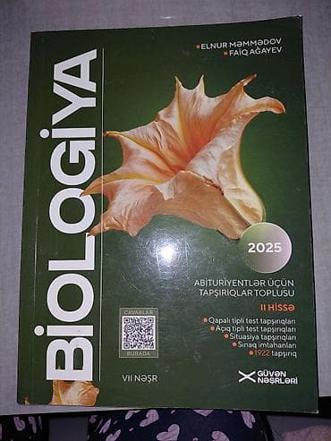 Məhsul: “Biologiya – Abituriyentlər üçün tapşırıqlar toplusu, II hissə lalafo.az -da Məhsul: “Biologiya – Abituriyentlər üçün tapşırıqlar toplusu, II hissə