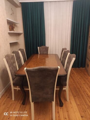 Geely: Qonaq otağı üçün, İşlənmiş, Açılmayan, Dördbucaq masa, 8 stul lalafo.az -da — 2 Geely: Qonaq otağı üçün, İşlənmiş, Açılmayan, Dördbucaq masa, 8 stul — 2