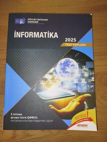 “İnformatika 2025 – Test Toplusu” (Dövlət İmtahan Mərkəzi) Təzə alınıb lalafo.az -da “İnformatika 2025 – Test Toplusu” (Dövlət İmtahan Mərkəzi) Təzə alınıb