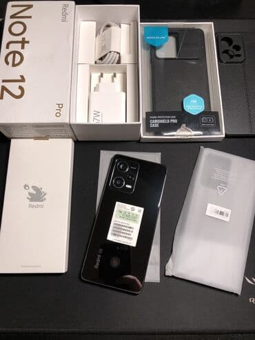 Redmi Note 12 Pro, 256 GB, rəng - Qara, Zəmanət, Sensor, Barmaq izi lalafo.az -da Redmi Note 12 Pro, 256 GB, rəng - Qara, Zəmanət, Sensor, Barmaq izi
