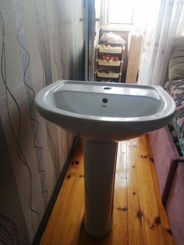 Ayaqüstü (piyedestal) mərmərsayağı keramik lavabo - Brend: Turkuaz lalafo.az -da Ayaqüstü (piyedestal) mərmərsayağı keramik lavabo - Brend: Turkuaz