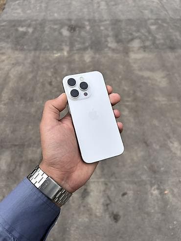 IPhone 15 Pro, 128 GB, White Titanium, Zəmanət, Simsiz şarj, Face ID lalafo.az -da IPhone 15 Pro, 128 GB, White Titanium, Zəmanət, Simsiz şarj, Face ID