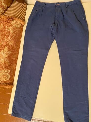 Yarım klassik Şalvar, Massimo Dutti, L, rəng - Göy lalafo.az -da Yarım klassik Şalvar, Massimo Dutti, L, rəng - Göy