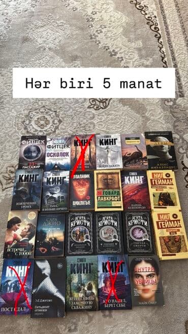 Kitablar satılır – rus dilində müxtəlif janrlar. Şəkillərdə üzərində lalafo.az -da Kitablar satılır – rus dilində müxtəlif janrlar. Şəkillərdə üzərində