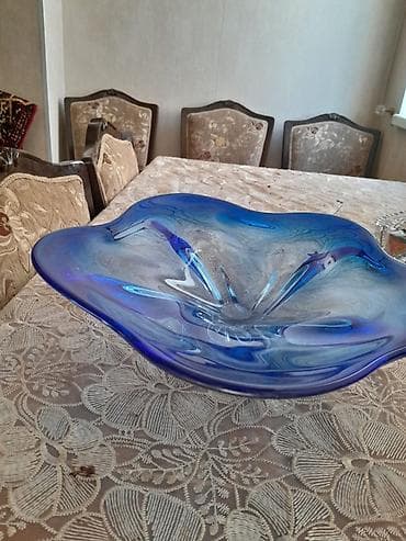 Şüşə dekorativ meyvə qabı - Material: qalın büllur tipli şüşə - Rəng lalafo.az -da Şüşə dekorativ meyvə qabı - Material: qalın büllur tipli şüşə - Rəng