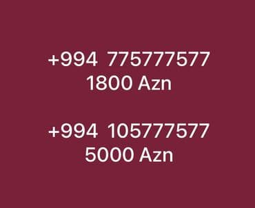 Nömrə: ( 050 ) ( 775777577 ), Yeni lalafo.az -da Nömrə: ( 050 ) ( 775777577 ), Yeni