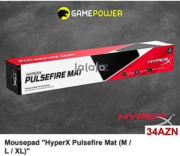 HyperX Pulsefire Mat mousepad (M/L/XL) - Oyun və peşəkar iş üçün lalafo.az -da HyperX Pulsefire Mat mousepad (M/L/XL) - Oyun və peşəkar iş üçün