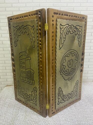 Dəbilqələr: Əl işləri oymalı taxta nərd-taxta dəsti - Material: tam ağac (taxta) lalafo.az -da — 5 Dəbilqələr: Əl işləri oymalı taxta nərd-taxta dəsti - Material: tam ağac (taxta) — 5