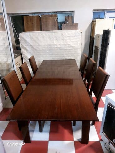 Информатика: Для гостиной, Б/у, Раскладной, Прямоугольный стол, 6 стульев at lalafo.az — 3 Информатика: Для гостиной, Б/у, Раскладной, Прямоугольный стол, 6 стульев — 3