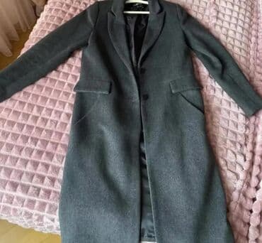 Palto, Stradivarius, M, rəng - Boz lalafo.az -da Palto, Stradivarius, M, rəng - Boz