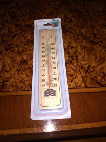 Taxta gövdəli divar termometri - İkiölçülü şkala: °C və °F. - Selsi lalafo.az -da Taxta gövdəli divar termometri - İkiölçülü şkala: °C və °F. - Selsi