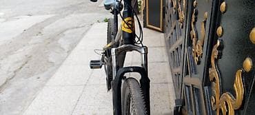 Dağ velosipedi – 26” təkərli - Çərçivə: Alüminium, qara-sarı dizayn - lalafo.az -da Dağ velosipedi – 26” təkərli - Çərçivə: Alüminium, qara-sarı dizayn -