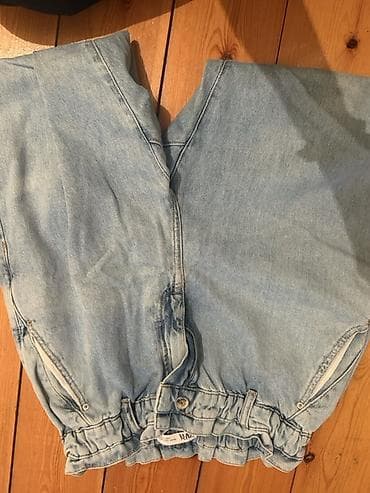Yüngül mavi rəngli denim walvar - Material: 100% denim (cins parça) lalafo.az -da Yüngül mavi rəngli denim walvar - Material: 100% denim (cins parça)