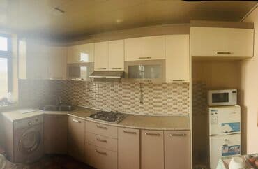 Mətbəx mebeli dəsti – L formalı, açıq krem və pastel boz tonlarda lalafo.az -da Mətbəx mebeli dəsti – L formalı, açıq krem və pastel boz tonlarda