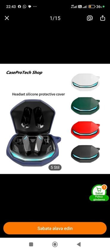 Yeni Simsiz (Bluetooth) Qulaqcıqlar lalafo.az -da Yeni Simsiz (Bluetooth) Qulaqcıqlar