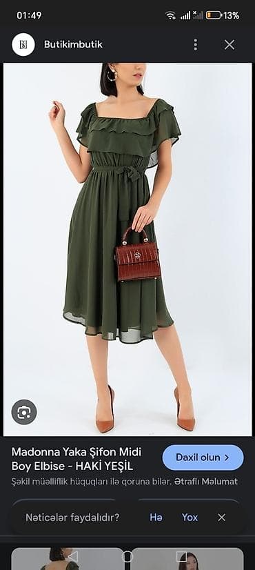 Повседневное платье, Миди, S at lalafo.az Повседневное платье, Миди, S