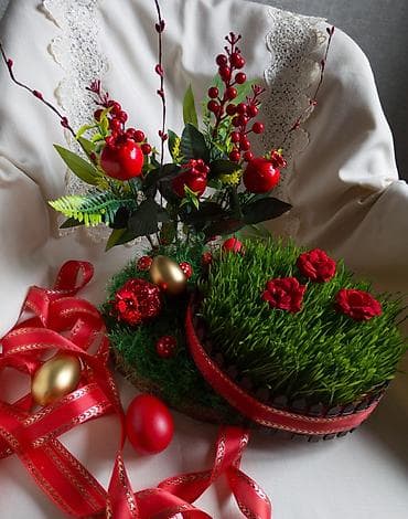 Novruz bəzək dəsti – süfrə və interyer üçün - Təbii səməni lalafo.az -da Novruz bəzək dəsti – süfrə və interyer üçün - Təbii səməni